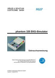 phantom 320 EKG-Simulator - MÃ¼ller & Sebastiani Elektronik GmbH
