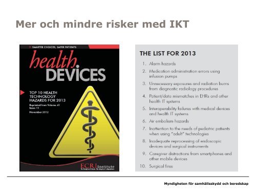 Kontinuitetshantering av läkemedel - Myndigheten för ...