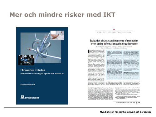 Kontinuitetshantering av läkemedel - Myndigheten för ...