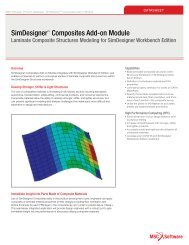 SimDesigner Composites Add-on Module Datasheet - MSC Software