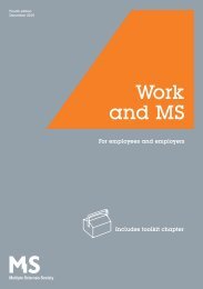 Work and MS - Multiple Sclerosis Society
