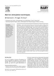 Marrow stimulation techniques