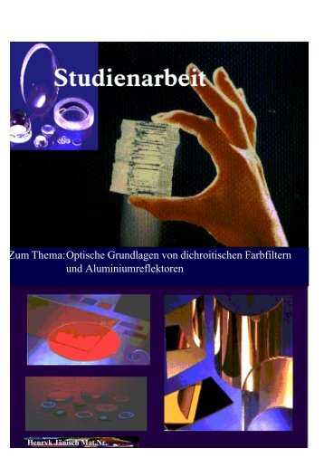 Zum Thema: Optische Grundlagen von dichroitischen Farbfiltern und ...