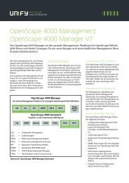 OpenScape 4000 Management OpenScape 4000 Manager V7