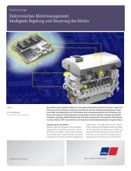 Elektronisches Motormanagement: Intelligente Regelung und ... - MTU