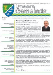 Rechnungsabschluss 2012 - Gemeinde Muckendorf-Wipfing