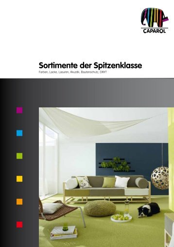 Sortimente der Spitzenklasse - Caparol Farben AG