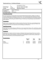 Bürgerhaushalt 2014 | Produktbeschreibungen ... - Stadt Mühlheim