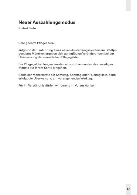 Pflegeelternrundbrief I 2014