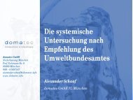 Die systemische Untersuchung nach Empfehlung des Umweltbundesamtes ...