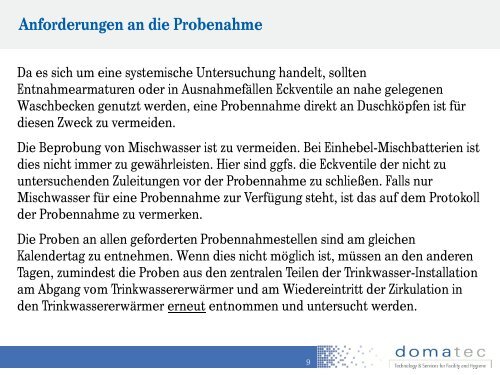 Die systemische Untersuchung nach Empfehlung des Umweltbundesamtes ...