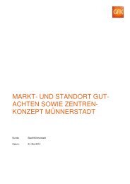 MARKT- UND STANDORT GUT- ACHTEN SOWIE ... - MÃ¼nnerstadt