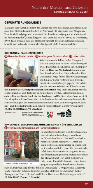 Programm Schauraum 2013 - Stadt MÃ¼nster