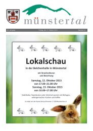 Lokalschau - Münstertal