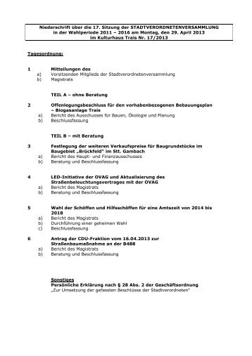 Sitzung vom 29.04.2013 - Münzenberg