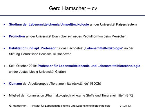 Prof. Dr. Gerd Hamscher