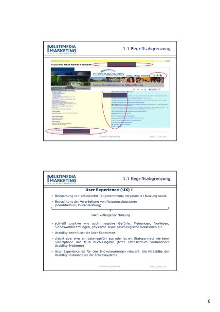 Usability Engineering - Professur Wirtschaftsinformatik, insb ...