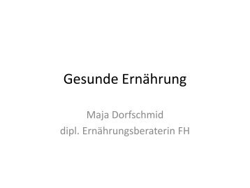 Gesunde Ernährung (pdf)