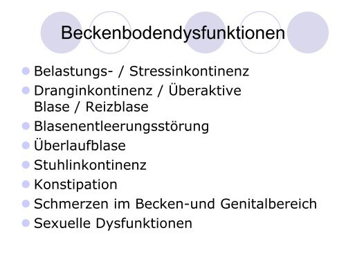 Physiotherapeutische Möglichkeiten bei Inkontinenz