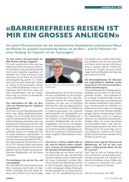 Download (pdf) - Schweizerische Multiple Sklerose Gesellschaft