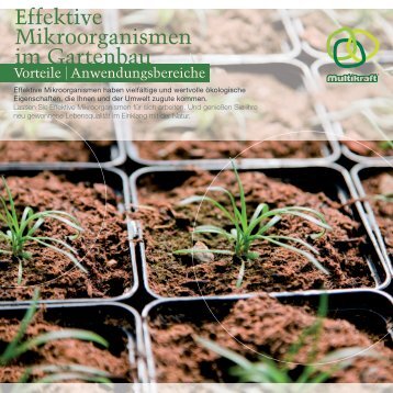 Effektive Mikroorganismen im Gartenbau - Multikraft