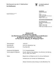 Bezirksausschuss des 5. Stadtbezirkes Landeshauptstadt München ...