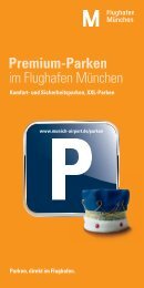 Premium-Parken im Flughafen München