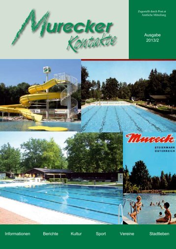 Ausgabe 2013/2 Informationen Berichte Kultur Sport ... - Mureck