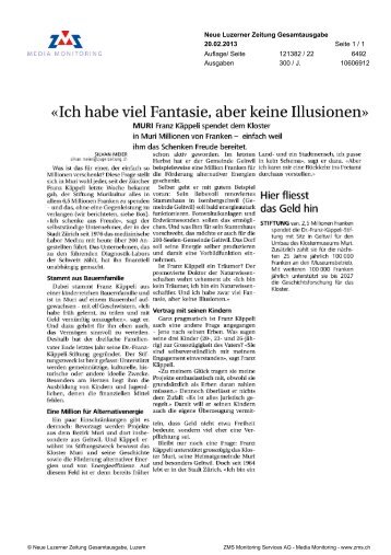 «Ich habe viel Fantasie, aber keine Illusionen» - Murikultur