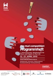 the muri competition Programmheft - Murikultur