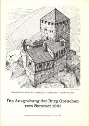 Die Ausgrabung der Burg Grenchen vom Sommer 1961. - Museums ...