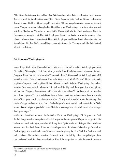 Wiedergänger in der skandinavischen Literatur