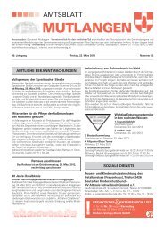 Amtsblatt KW 12 / März 2013 - in der Gemeinde Mutlangen