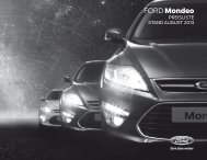 Ford Mondeo Preisliste