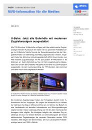 U-Bahn: Jetzt alle Bahnhöfe mit modernen Zugzielanzeigern ... - MVG