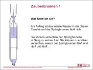 Versuchsbeschreibungen physikalische Spielecke