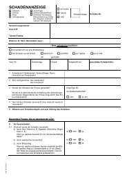 Formular Schadenanzeige Hausratversicherung (pdf)