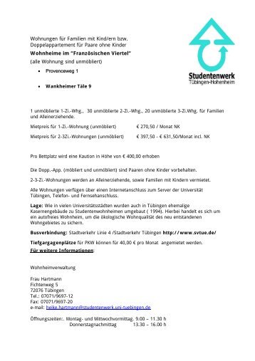 FranzsischesViertelF.. - Studentenwerk Tübingen - Hohenheim