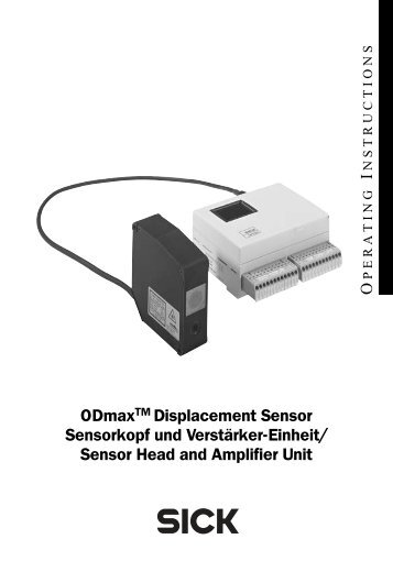 Sensor Head and Amplifier Unit - Mysick.com