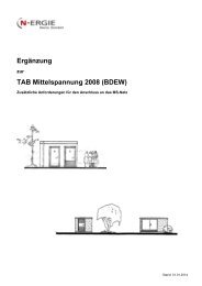 Ergänzung zu den TAB Mittelspannung, NNG - N-ERGIE Netz GmbH