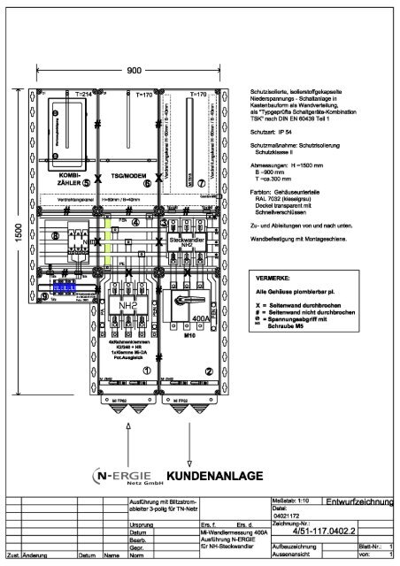 Beispiele für isoliergekapselte Wandlermessungen - N-ERGIE ...