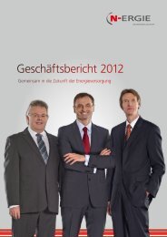 Geschäftsbericht 2012 - N-ERGIE Aktiengesellschaft