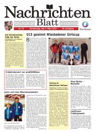 U13 gewinnt Wiesbadener Girlscup - NachrichtenblÃ¤tter