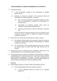 Enforcement of Mediated Agreements as Contracts - NADR