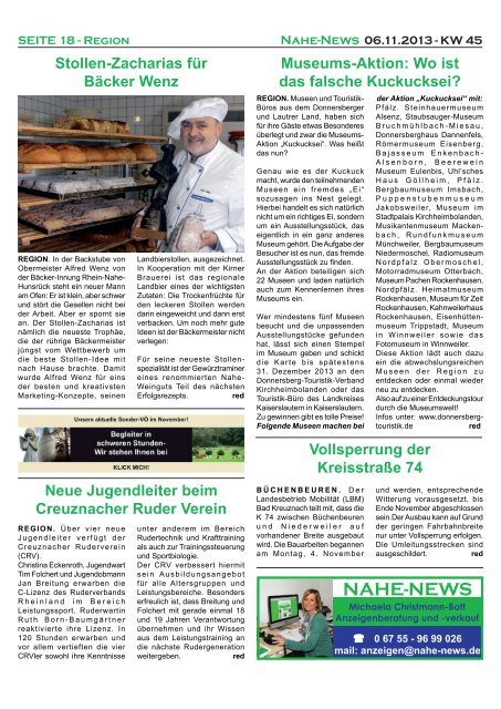 Nahe-News 06.11.2013 - KW 45