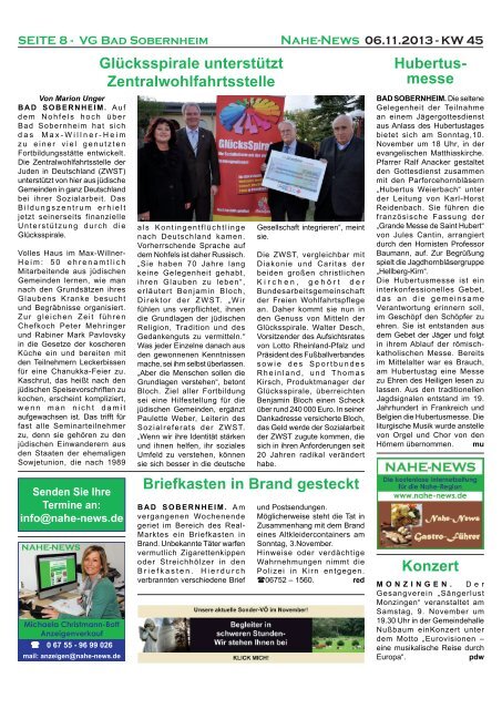 Nahe-News 06.11.2013 - KW 45