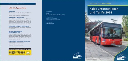 Tarifbestimmungen [pdf, 3 MB] - naldo, Verkehrsverbund Neckar-Alb ...