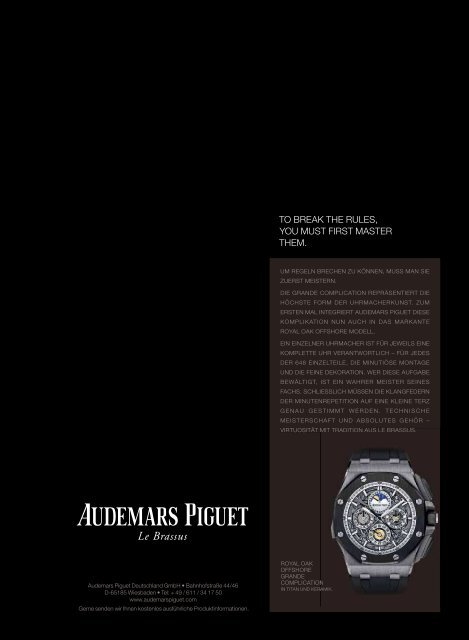 Ein Magazin über Uhren und Schmuck - Nansen & Piccard