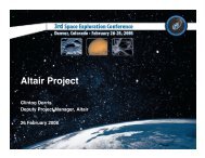 Mr. Clint Dorris, Deputy Manager, Altair Project, NASA JSC (2 MB ...