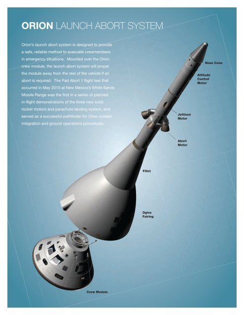 Orion: America's Next Generation Spacecraft (4.7 Mb PDF) - NASA